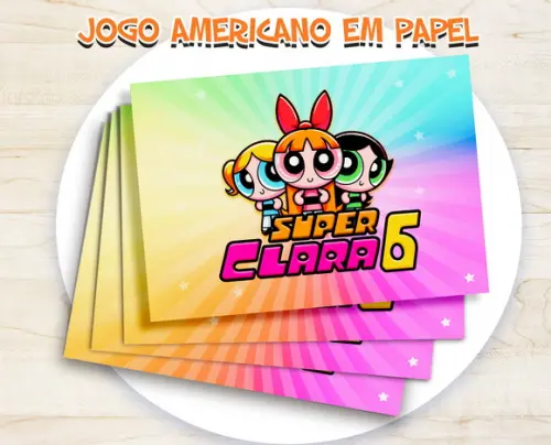 Jogo Americano - as Meninas Super Poderosas (papel)