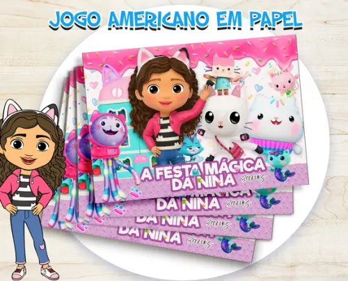 Jogo Americano - a Casa Mágica da Gabby (papel)
