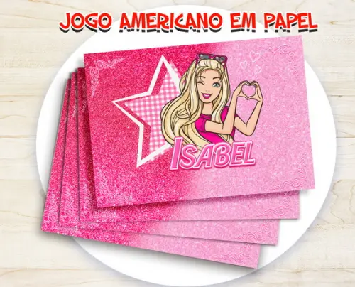 Jogo Americano - Barbie 03 (papel)