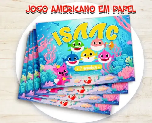Jogo Americano - Baby Shark (papel)