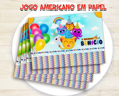 Jogo Americano - Bolofofos (papel)