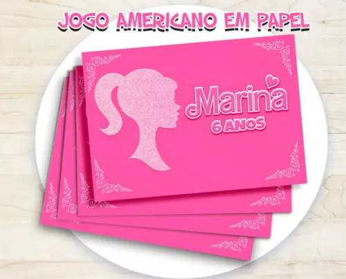 Jogo Americano - Barbie 04 (papel)