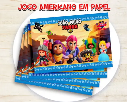 Jogo Americano - Brawl Stars (papel)