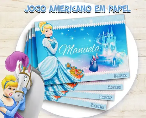 Jogo Americano - Cinderela (papel)