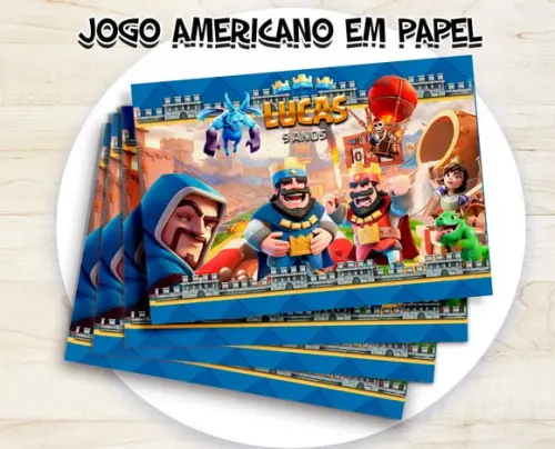 Jogo Americano - Clash Royale (papel)