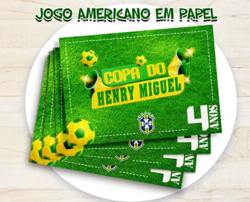 Jogo Americano - Copa Brasil (papel)