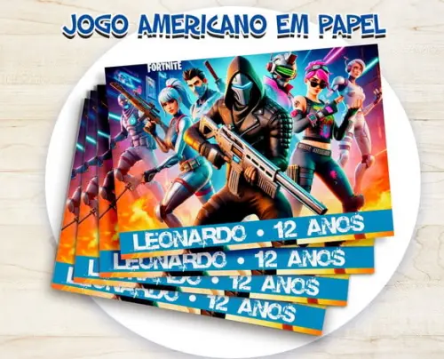 Jogo Americano - Fortnite (papel)