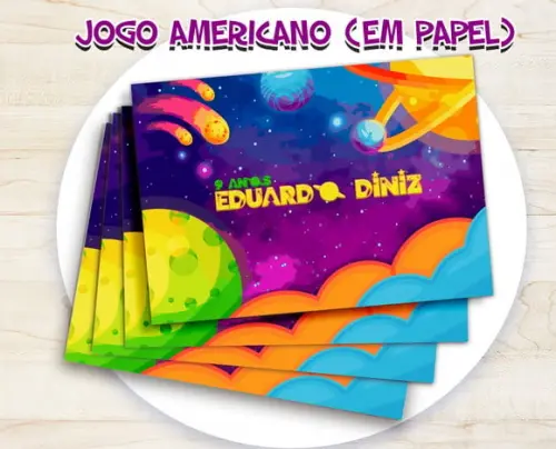 Jogo Americano - Galáxia (papel)