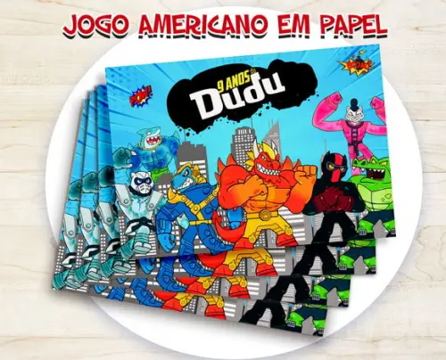 Jogo Americano - Goo Jit Zu (papel)
