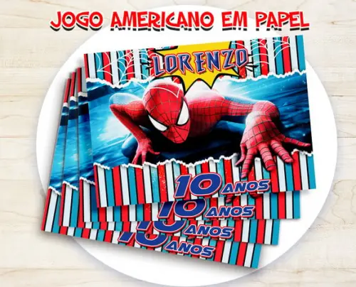 Jogo Americano - Homem Aranha 02 (papel)