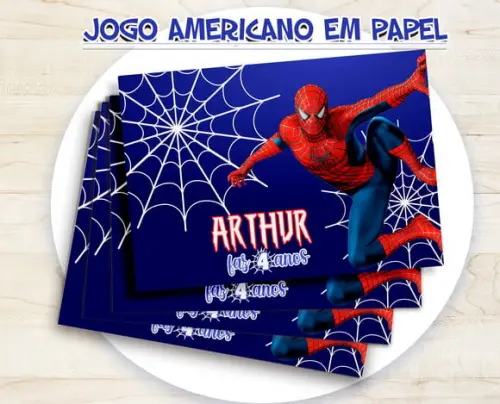 Jogo Americano - Homem Aranha (papel)