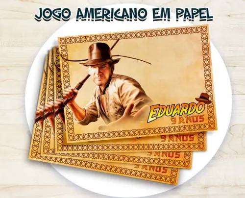 Jogo Americano - Indiana Jones (papel)