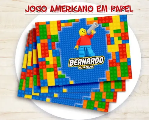 Jogo Americano - Lego (papel)