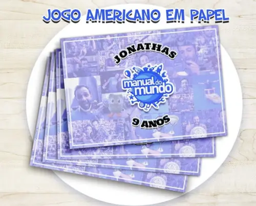 Jogo Americano - Manual do Mundo (papel)