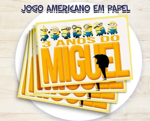 Jogo Americano - Meu Malvado Favorito (papel)