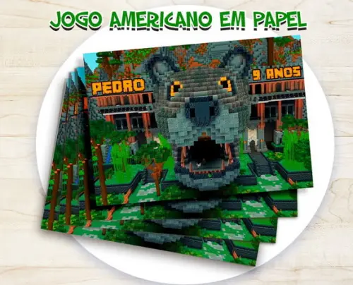 Jogo Americano - Minecraft 04 (papel)