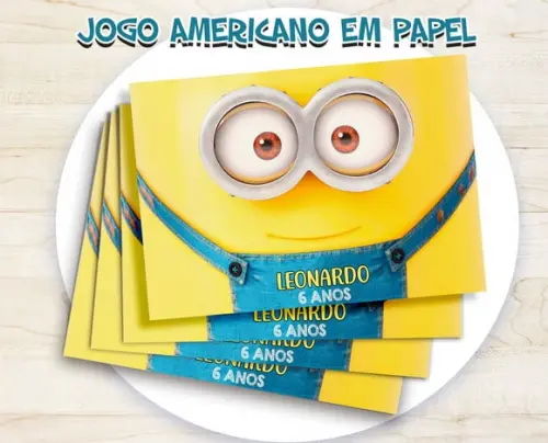Jogo Americano - Minions (papel)