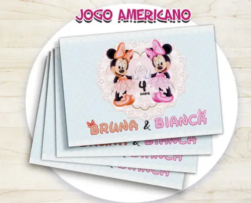 Jogo Americano - Minnie Gemeas (papel)