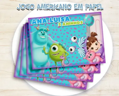 Jogo Americano - Monstros Sa (papel)