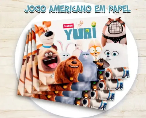 Jogo Americano - Pets a Vida Secreta dos Bichos (papel)