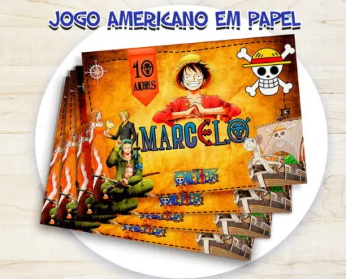 Jogo Americano - One Piece(papel)