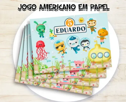 Jogo Americano - Octonautas (papel)