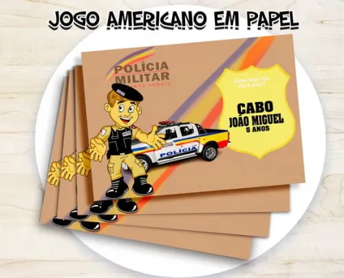 Jogo Americano - Policia Militar Mg (papel)