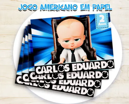 Jogo Americano - Poderoso Chefinho (papel)