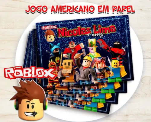 Jogo Americano - Roblox (papel)