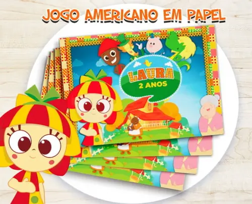 Jogo Americano - Sitio do Pica Pau Amarelo (papel)