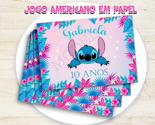 Jogo Americano - Stitch 02 (papel)