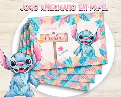 Jogo Americano - Stitch (papel)