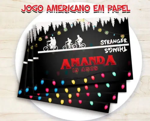 Jogo Americano - Stranger Things (papel)