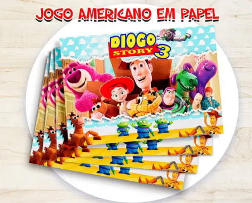 Jogo Americano - Toy Story 03 (papel)