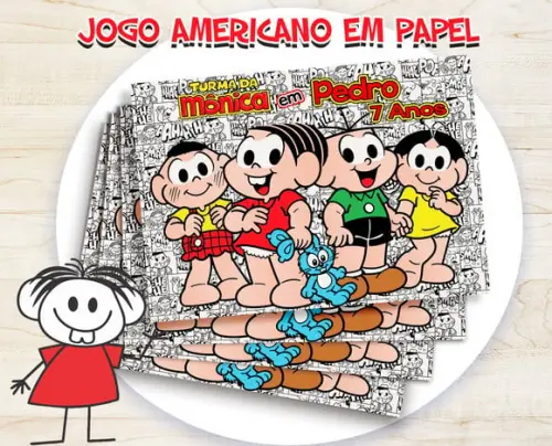 Jogo Americano - Turma da Monica 04 (papel)