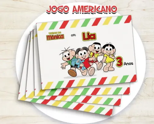 Jogo Americano - Turma da Mônica 03 (papel)