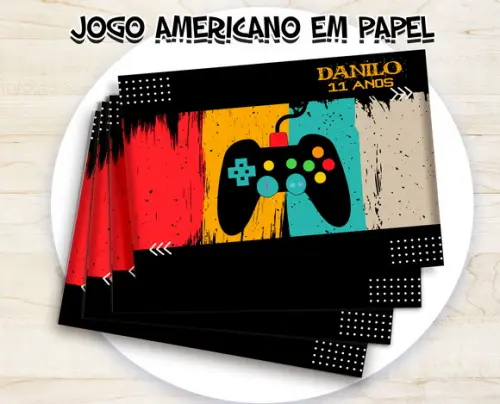 Jogo Americano - Video Game 02 (papel)