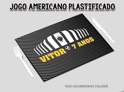 Jogo Americano Plastificado - Atletico Mg