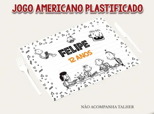 Jogo Americano Plastificado - Diario de Um Banana