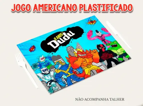 Jogo Americano Plastificado - Goo Jit Zu