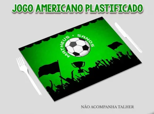Jogo Americano Plastificado - Futebol