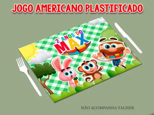 Jogo Americano Plastificado - José Comilao