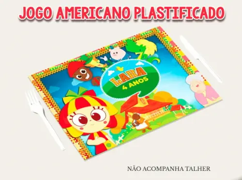 Jogo Americano Plastificado - Sitio do Pica Pau Amarelo