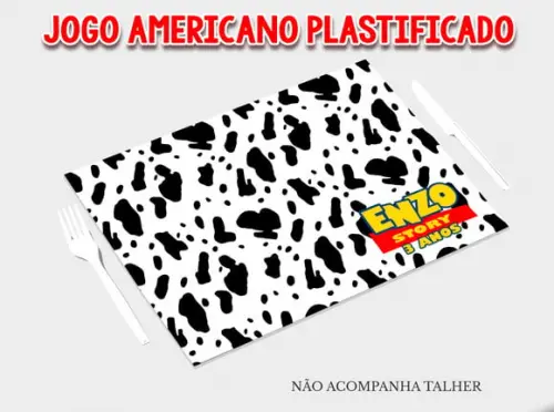 Jogo Americano Plastificado - Toy Story