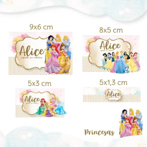 Kit Digital Volta as Aulas - Princesas Disney