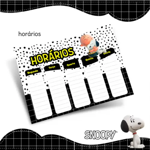 Kit Digital Volta as Aulas - Snoopy