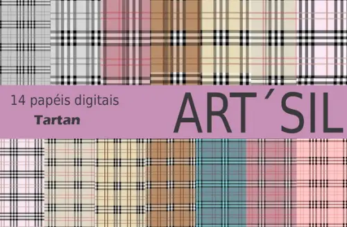 Kit Papel Digital - Scrapbook - Xadrez Iii