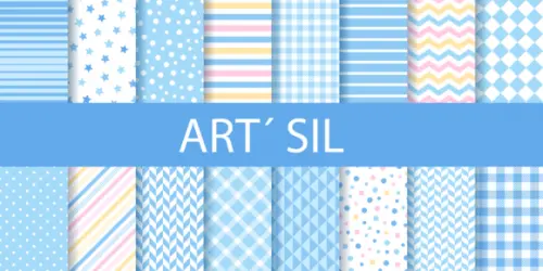 Kit Papel digital - Scrapbook - Pastel Colors Blue