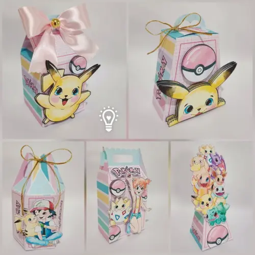 Kit Personalizados - Pokemon Candy Color (25 Unidades)