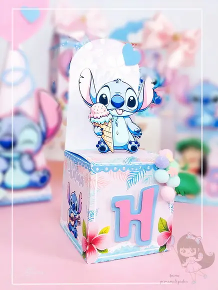 Kit Personalizados Luxo - Stitch Menina ( 30 Unidades)